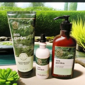 ZEN GARDEN BODY WASH, BODY LOTION, & ESSENTIAL OIL MIST AROMATHERAPY BATH & BODY